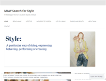 Tablet Screenshot of mawsearchforstyle.com